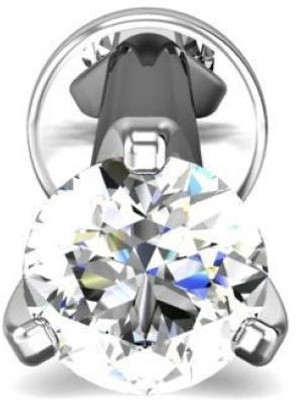 14% OFF on Candere Jennifer Diamond Rhodium Plated White Gold Nose Stud