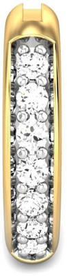 15% OFF on Candere Toriana Diamond Rhodium Plated Yellow Gold Nose Stud