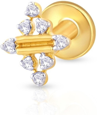 KuberBox Desire 0.10 Carat Diamond Gold Nose Stud