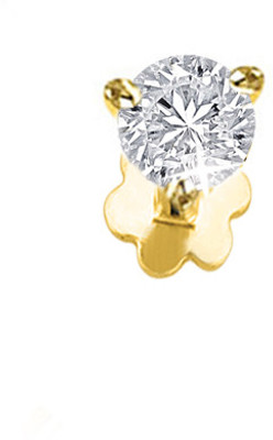 29% OFF on Sparkles ONP2273 Diamond 18K Yellow Gold Plated Gold Nose Stud