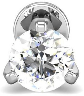 5% OFF on Candere Lucille Diamond Rhodium Plated White Gold Nose Stud