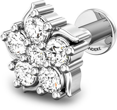 20% OFF on Candere Sukrithi??Diamond Rhodium Plated White Gold Nose Stud