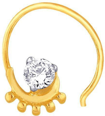 Nakshatra Designer Diamond 18K Yellow Gold Plated Gold Nose Stud - NRSEBGPF2KY43RN2