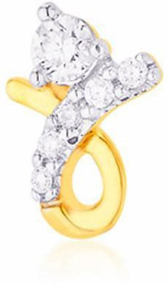 Nakshatra Designer Diamond 18K Yellow Gold Plated Gold Nose Stud