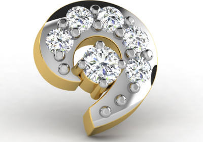 19% OFF on Sparkles NP10939 Diamond 18K Yellow Gold Plated Gold Nose Stud