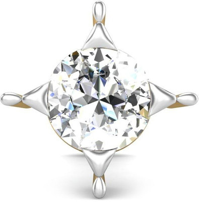 Candere Trisha Diamond Rhodium Plated Yellow Gold Nose Stud Candere Trisha Diamond Rhodium Plated Yellow Gold Nose Stud