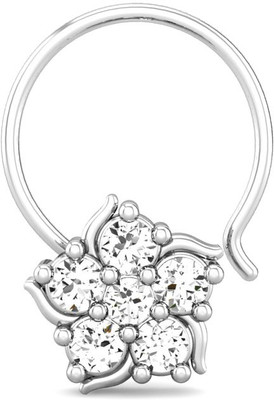 20% OFF on Candere Mudrika Rhodium Plated White Gold Nose Ring
