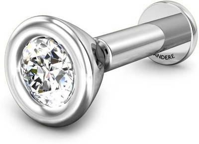 20% OFF on Candere Bavitha Rhodium Plated White Gold Nose Stud