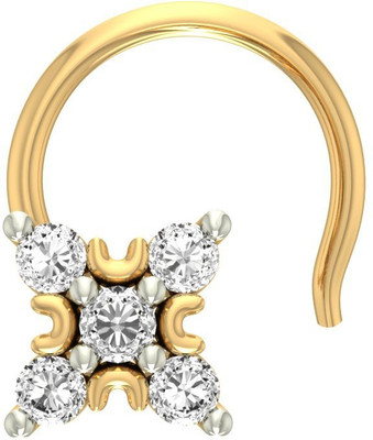 12% OFF on Jewels5 Miranda Diamond Yellow Gold Nose Stud