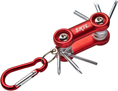3% OFF on Skil 6 Peice Pocket Screwdriver with Carabiner Set Red and White Red and White