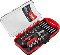 Bosch - Skil 30 Piece Racheting Screwdriver Office Set (Red and Black): Office Set