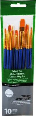 Daler-Rowney Simply Round, Filbert, Flat, Fan Paint Brush: Paint Brush