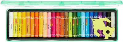 Camlin Art Round Shaped Oil Pastels Washable Crayons (Set Of 1, Multicolour)