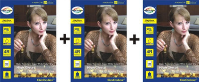 46% OFF on GoColor High Glossy 185 GSM - 100 Sheets Inkjet Photo Paper x 3 Pack Unruled 4R Photo Printing Paper 46% OFF on GoColor High Glossy 185 GSM - 100 Sheets Inkjet Photo Paper x 3 Pack Unruled 4R Photo Printing Paper