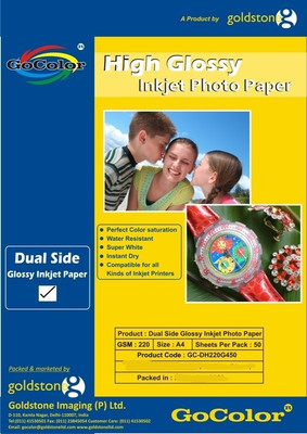 4% OFF on GoColor Duel Side Matte Coated 220 GSM - 50 Sheets Inkjet Photo Paper Unruled A4 Photo Printing Paper 4% OFF on GoColor Duel Side Matte Coated 220 GSM - 50 Sheets Inkjet Photo Paper Unruled A4 Photo Printing Paper