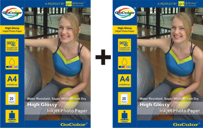 15% OFF on GoColor 240gsm Photo Paper Unruled A4 Inkjet Cast Coated