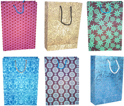 67% OFF on R S Jewels Paper Handmade Bag Ethnic Assorted Coloured Combo 10 Pcs. Sets Printed Party Bag