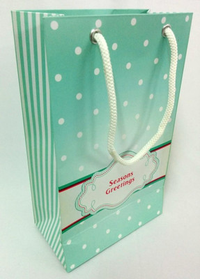 PrintSpeaks Tiny Polka Design Small Contemporary Printed Party Bag