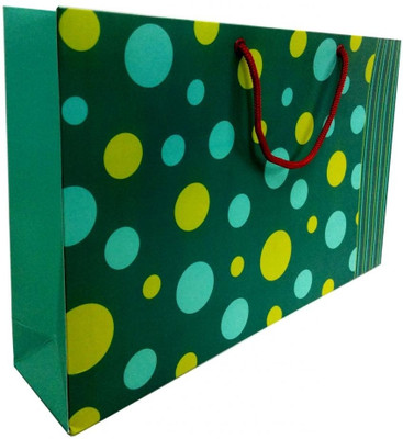 PrintSpeaks Polka Dots Design Large Contemporary Printed Party Bag