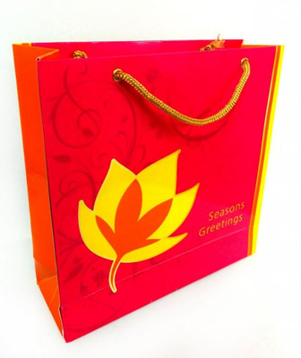 PrintSpeaks Lotus Design Medium Gift Printed Party Bag PrintSpeaks Lotus Design Medium Gift Printed Party Bag