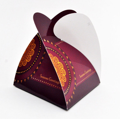 PrintSpeaks Pyramid Rangoli Design Gift Box Printed Party Bag PrintSpeaks Pyramid Rangoli Design Gift Box Printed Party Bag