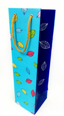 PrintSpeaks Autumn Leaves Design Bottle Shape Contemporary Printed Party Bag PrintSpeaks Autumn Leaves Design Bottle Shape Contemporary Printed Party Bag