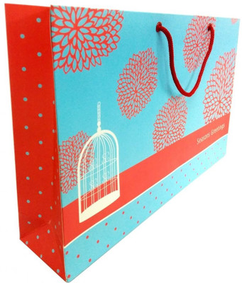 PrintSpeaks Embellished Cage Design Large Contemporary Printed Party Bag