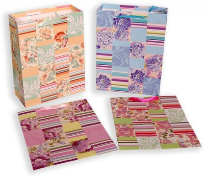 5% OFF on Pinnacle Stripes & Floral Blocks L Printed Party Bag 5% OFF on Pinnacle Stripes & Floral Blocks L Printed Party Bag