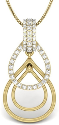 30% OFF on KuberBox Pear Designer 14K Diamond Gold Pendant