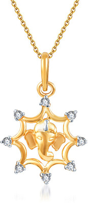 1% OFF on Karatcraftin Manomay 22K Yellow Gold, Rhodium Plated Gold Pendant