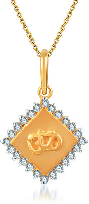 1% OFF on Karatcraftin Rishi 22K Yellow Gold, Rhodium Plated Gold Pendant