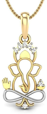 20% OFF on Candere Buddhinath Rhodium Plated Yellow Gold Pendant