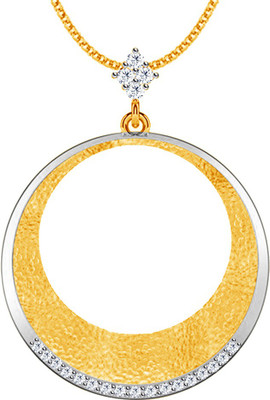 40% OFF on Jacknjewel Hollow 14K Yellow Gold Plated 14K Diamond Gold Pendant