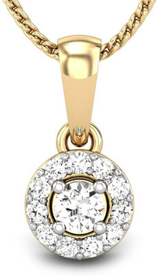 Candere Tiger Eye Rhodium Plated Yellow Gold Pendant Candere Tiger Eye Rhodium Plated Yellow Gold Pendant