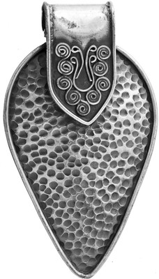 Exotic India Dimple with Spiral Sterling Silver Pendant