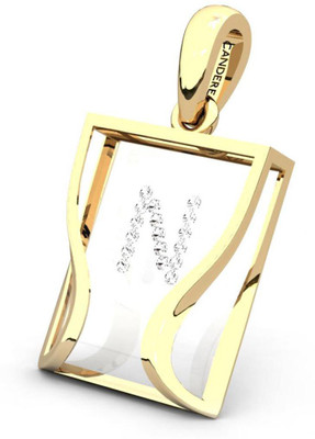 20% OFF on Candere The Initial N 18K Diamond Yellow Gold Pendant