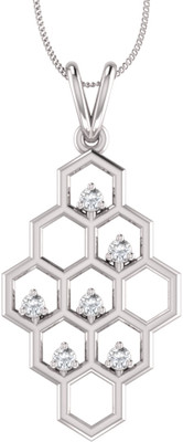 35% OFF on Bright Fashion Classic Collection Rhodium Plated Sterling Silver Pendant