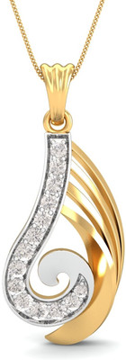 30% OFF on KuberBox The Ultimate Feel 18K Diamond Yellow Gold Pendant