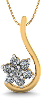 30% OFF on KuberBox Exotic Tips 14K Diamond Gold Pendant