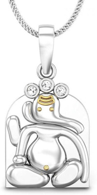 Candere Girijatmaj 18K Diamond White Gold Pendant