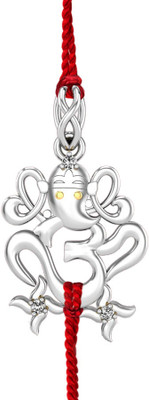 20% OFF on Candere Gajanan Diamond Rhodium Plated 14K White Gold Pendant