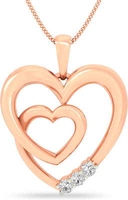 WearYourShine by PCJ The Valentina Heart 18K Diamond Gold Pendant