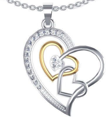 81% OFF on Suvarnadeep Rossy Yellow Gold Plated Zircon Sterling Silver Pendant