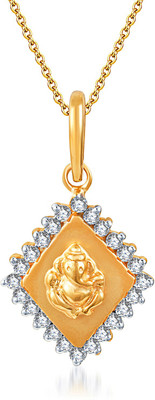 10% OFF on Karatcraftin Yagnakaya 22K Yellow Gold, Rhodium Plated Gold Pendant