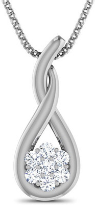 40% OFF on Jacknjewel Hallmark Certified 14K White Gold Plated 14K Diamond Gold Pendant