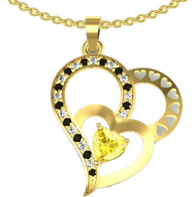 75% OFF on Suvarnadeep Rossy Yellow Gold Plated Sterling Silver Pendant