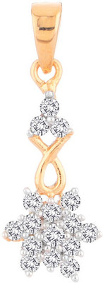 Voylla Precious Plain Yellow Gold Plated 14K Diamond Yellow Gold Pendant