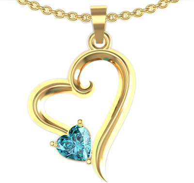 53% OFF on Suvarnadeep Rose Yellow Gold Plated Zircon Sterling Silver Pendant