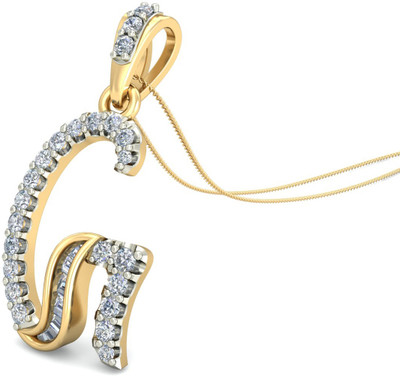 WearYourShine by PCJ The Prima G Diamond 18K Diamond Yellow Gold Pendant