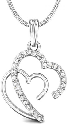 20% OFF on Candere Alexandra Rhodium Plated Diamond White Gold Pendant